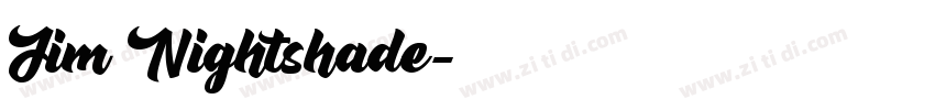 Jim Nightshade字体转换